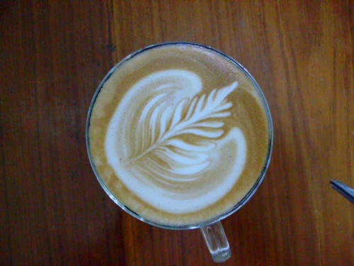 โฟมของน้ำกาแฟสด